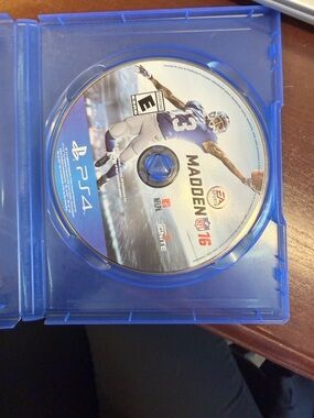 Madden NFL 16 PS4 Game Disc - Blue Case